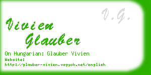 vivien glauber business card